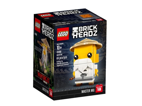 LEGO® The NINJAGO Movie™ Nr. 18 BrickHeadz 41488 Master WU - NEU & OVP -