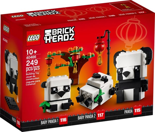 LEGO® Saisonal Nr. 115-17 BrickHeadz 40466 Pandas fürs chinesische Neujahrsfest - NEU & OVP -