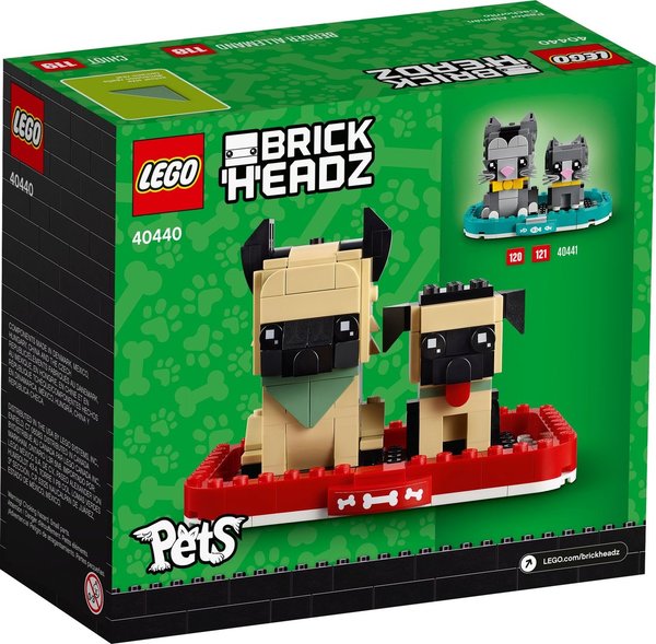 LEGO® 40440 BrickHeadz Pets Nr. 118 + 119 Deutscher Schäferhund - NEU & OVP -