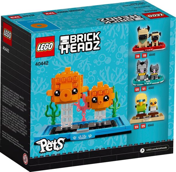 LEGO® 40442 BrickHeadz Pets Nr. 122 + 123 Goldfisch - NEU & OVP -
