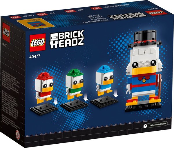 LEGO® Disney™ 40477 BrickHeadz Dagobert Duck, Tick, Trick & Track - NEU & OVP -
