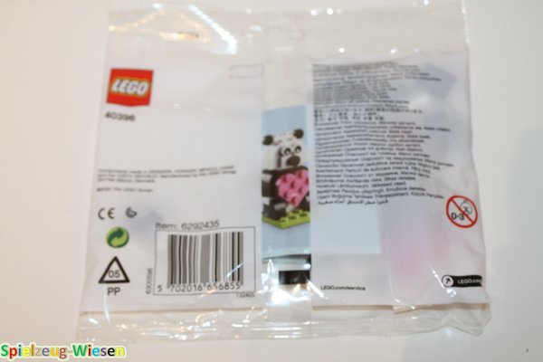 LEGO® Saisonal Polybag 40396 Valentine Panda / Valentinsbär - NEU & OVP -