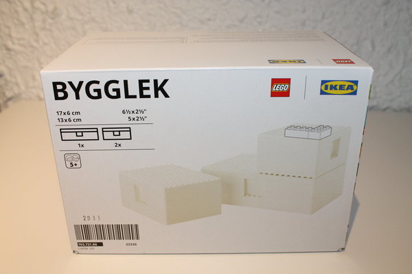 LEGO® BYGGLEK - LEGO®-Schachtel mit Deckel Komplett Set - NEU & OVP -