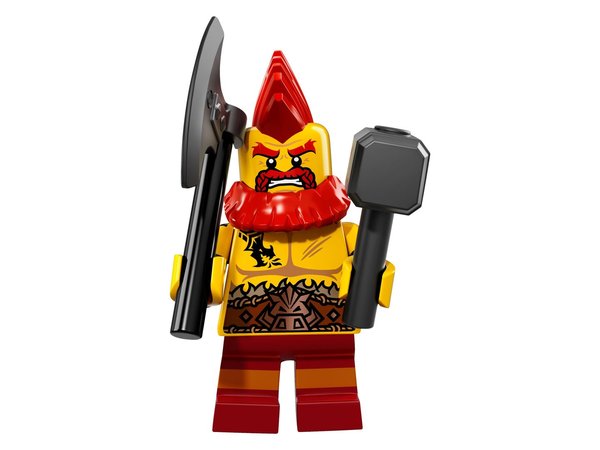 LEGO® 71018 Minifiguren Serie 17 Nr. 10 Kämpferischen Zwerg - NEU in OVP -