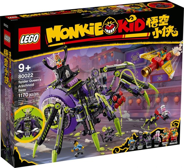 LEGO® Monkie Kid 80022 Hauptquartier der Spider Queen - NEU & OVP -