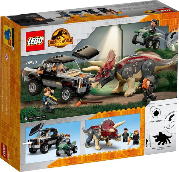 LEGO® Jurassic World™ 76950 Triceratops-Angriff - NEU & OVP -