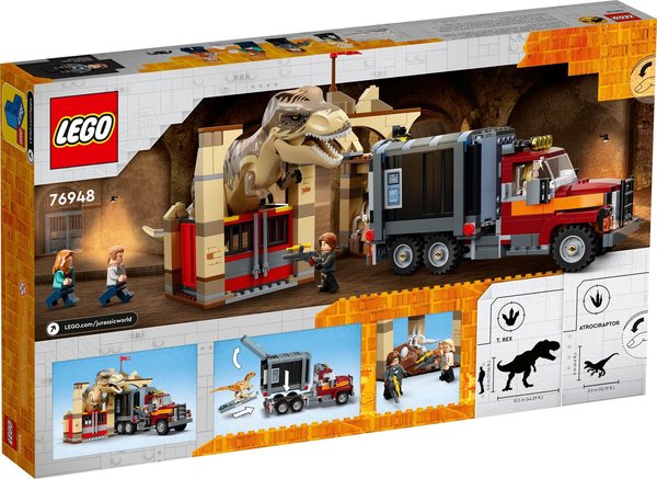 LEGO® Jurassic World™ 76948 T. Rex & Atrociraptor: Dinosaurier-Ausbruch - NEU & OVP -