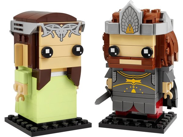 LEGO® The Lord of the Rings™ Nr. 187+188 BrickHeadz 40632 Aragorn™ und Arwen™ NEU & OVP