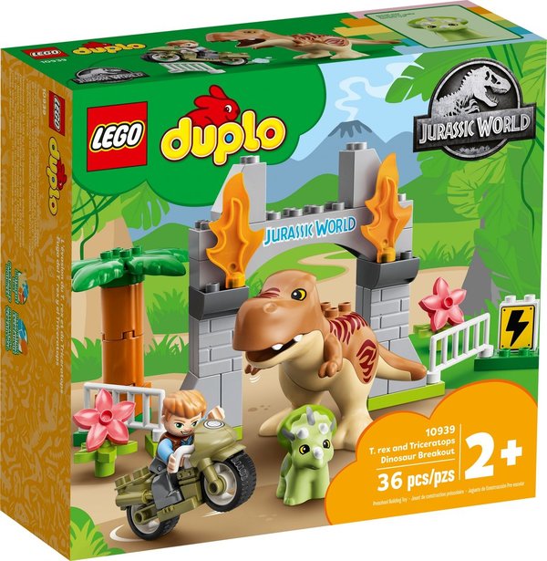 LEGO® DUPLO® 10939 Ausbruch des T. rex und Triceratops - NEU & OVP -