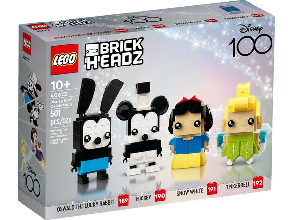 LEGO® Disney™ 40622 BrickHeadz Nr. 189-192 - 100-jähriges Disney Jubiläum - NEU & OVP -