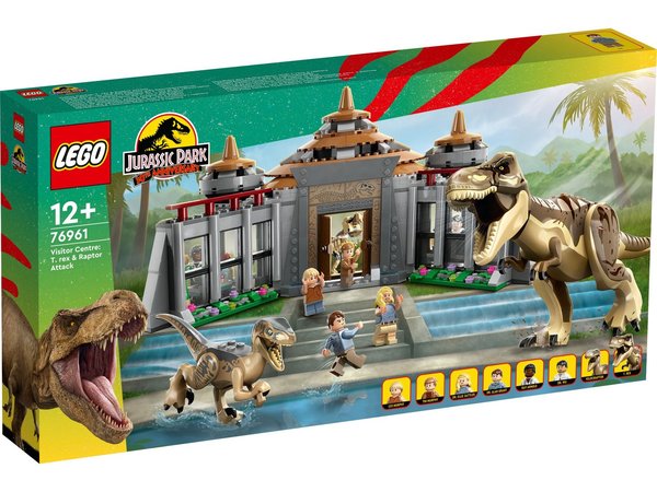 LEGO® Jurassic World™ 76961 Angriff des T. rex und des Raptors aufs Besucherzentrum - NEU & OVP -