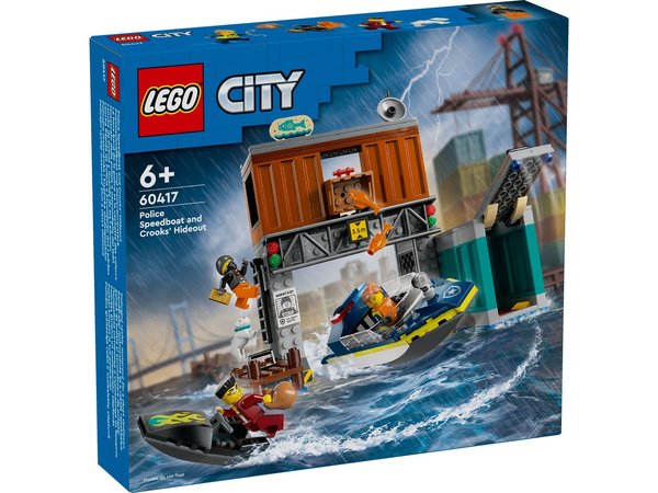 LEGO® CITY 60417 Polizeischnellboot und Ganovenversteck - NEU & OVP -